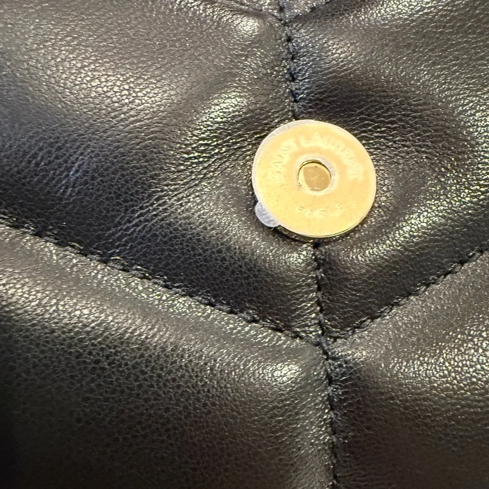 Saint Laurent Toy Puffer Bag in Quilted Lambskin, Noir, NWT - Picture 6 of 14